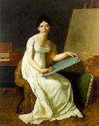 Henriette Lorimier Self-portrait oil painting on canvas